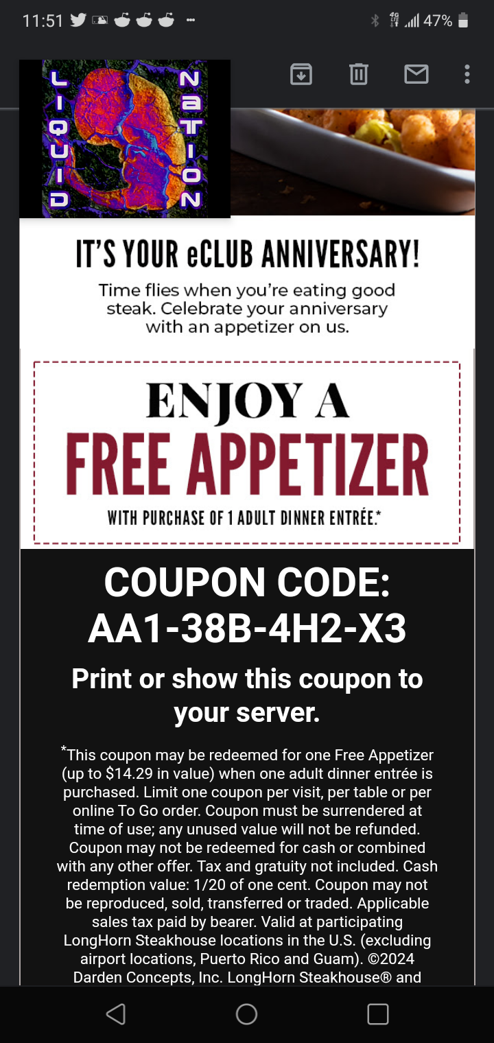 $5 Off Longhorn Printable Coupon: Your Key to Savory Savings