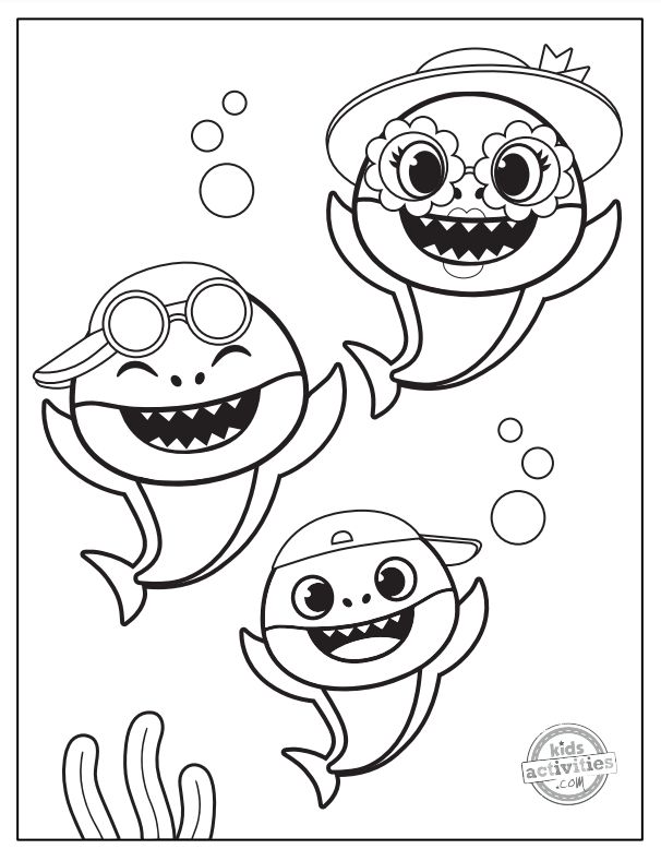 Baby Shark Printable Coloring Pages: Dive into an Ocean of Fun and Learning