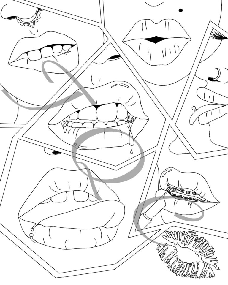 Baddie Lips Coloring Pages Printable: A Guide to Fierce and Fabulous Creations