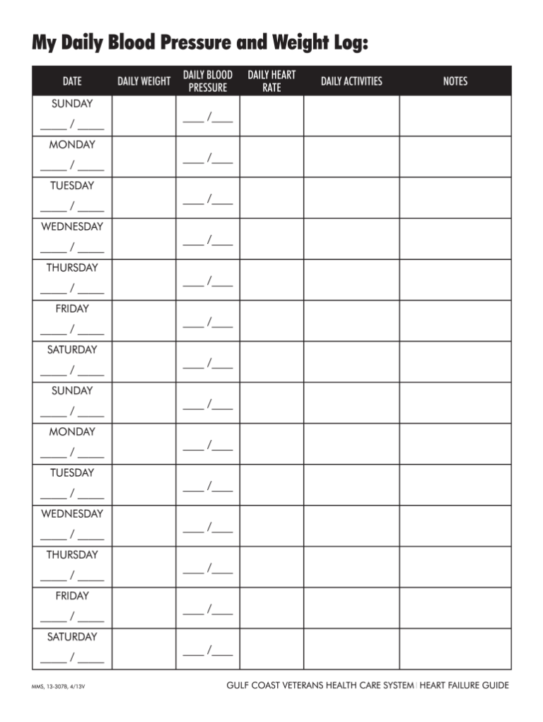 Blood Pressure Log Free Printable: Your Guide to Tracking Your Heart Health