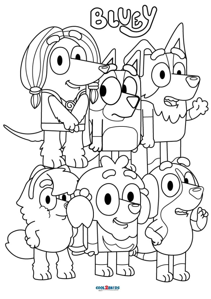 Bluey Coloring Sheets Free Printable: Nurture Creativity and Imagination