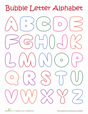 Bubble Alphabet Printables: A Fun and Educational Resource