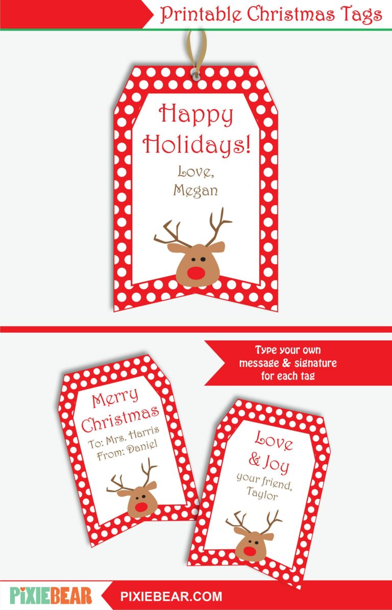 Christmas Gift Tags Printable: Your Guide to Creating Festive and Personalized Tags