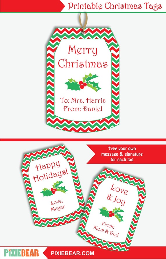 Christmas Labels Printable: Create Your Own Custom Festive Tags