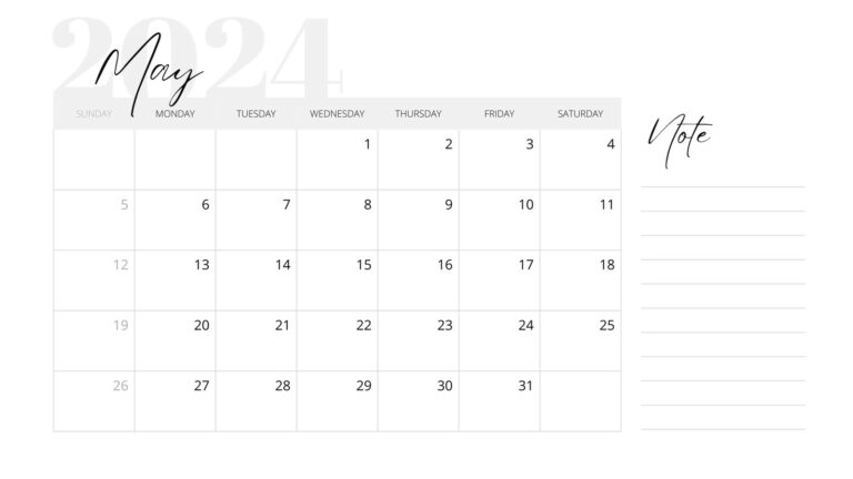 Customize Your Month with Our May Printable Calendar