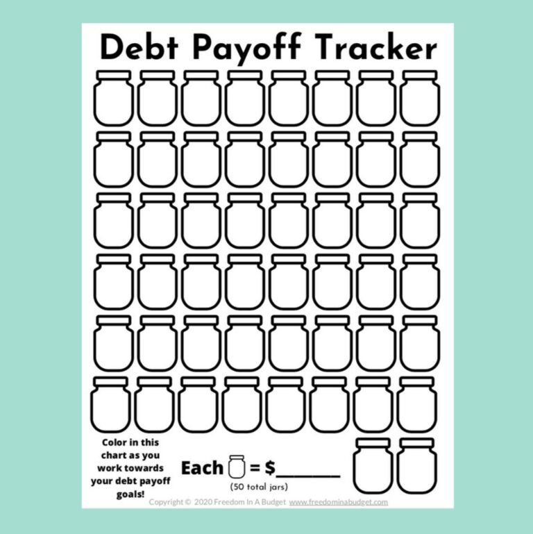 Debt Tracker Printable: Your Guide to Getting Out of Debt