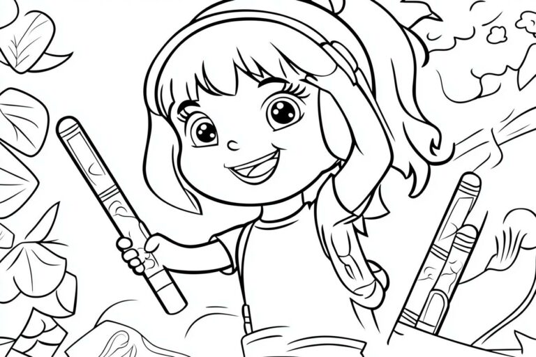 Dora Printables Coloring: A Creative Journey for Young Explorers