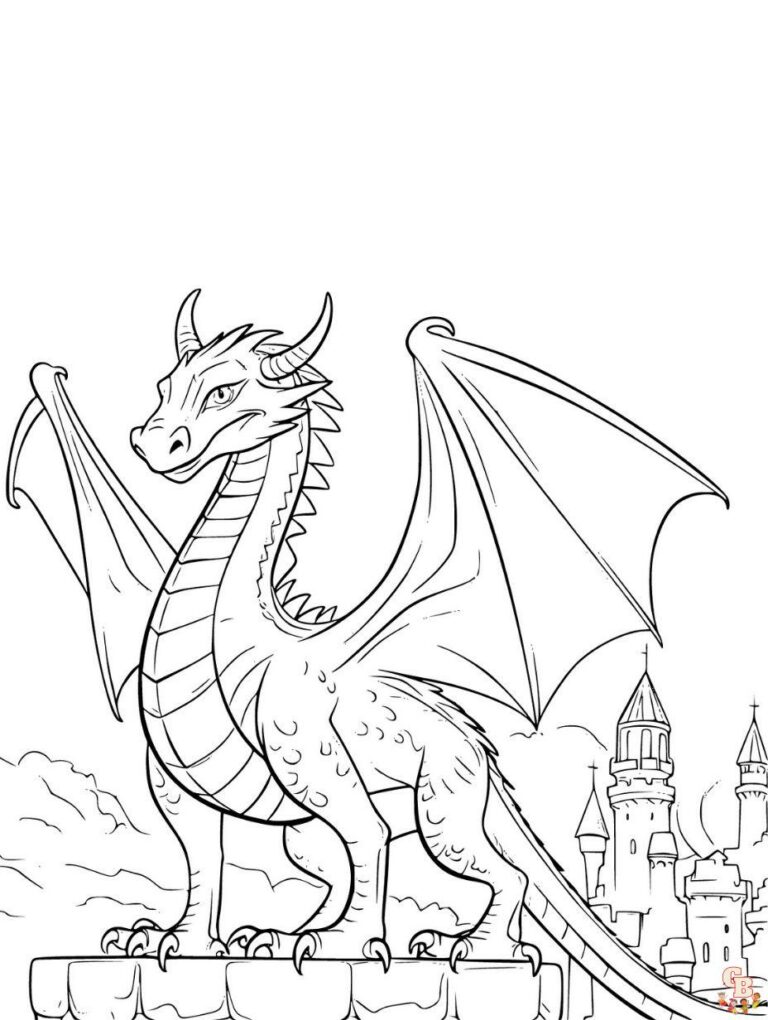 Dragon Printables Coloring Sheets: A Journey into Imagination and Creativity