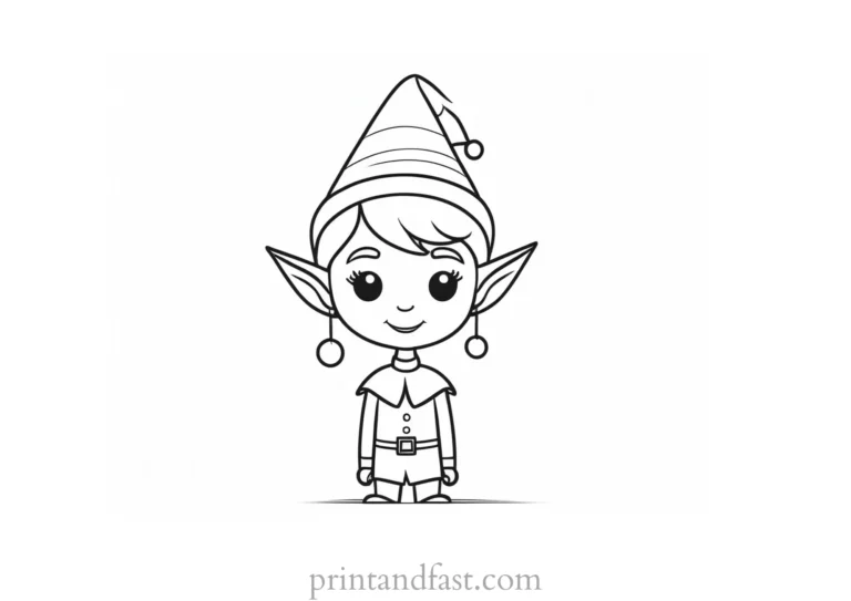 Elf Printable Coloring Pages: A Magical Adventure for Kids