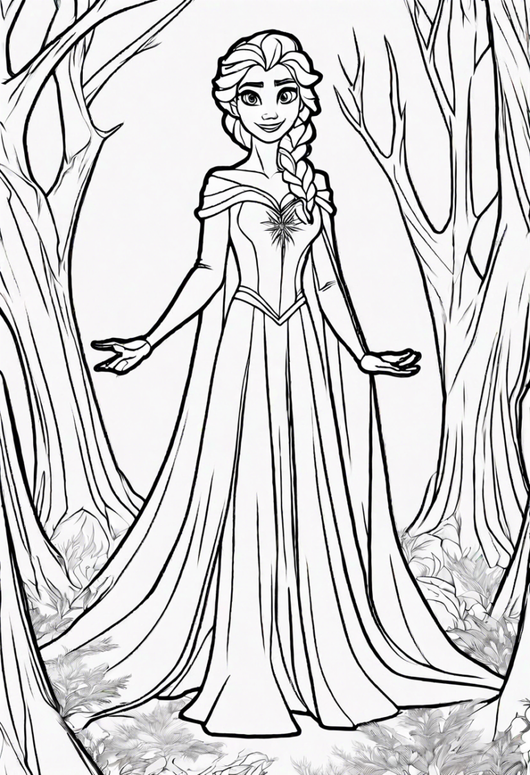 Elsa Printable Coloring Pages: Enchanting Activities for Creativity and Imagination