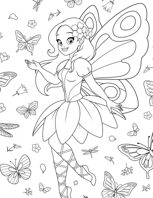 Fairies Coloring Pages Printable: A Magical Journey for Kids and Adults