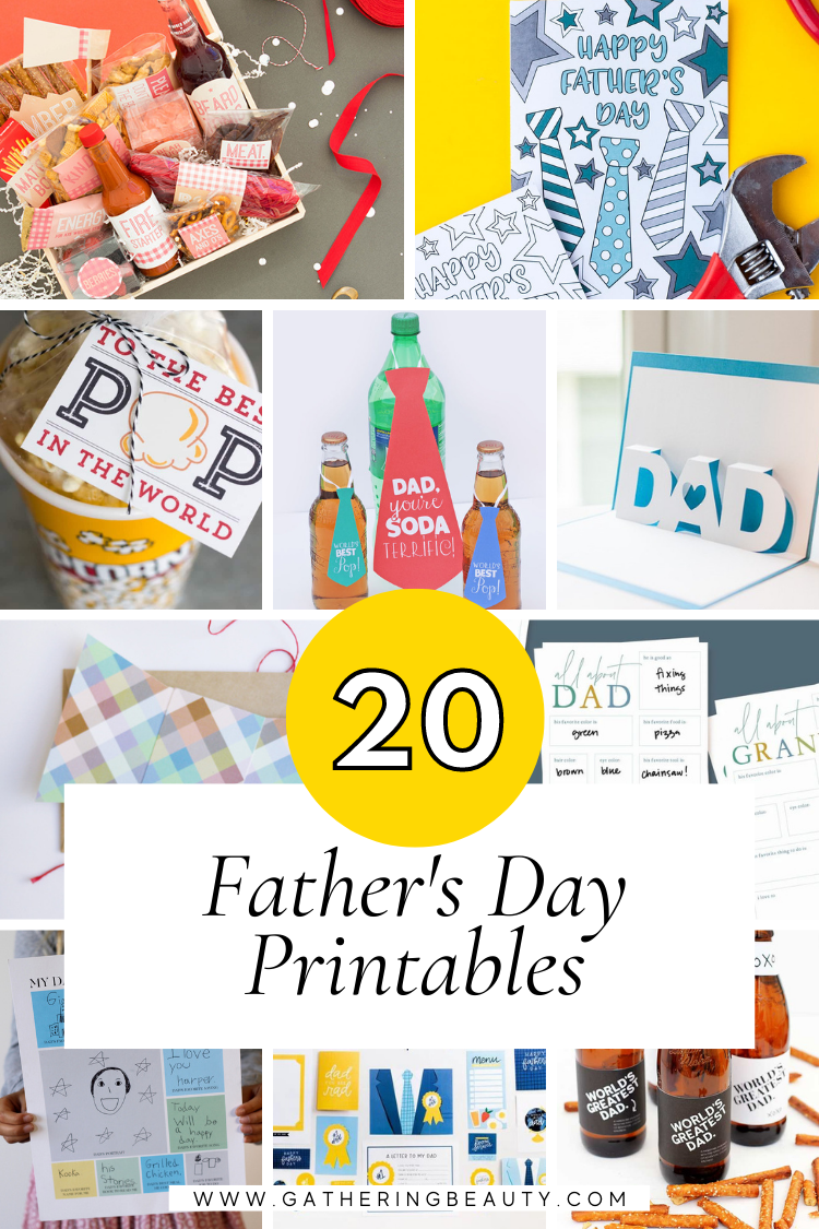 Father’s Day Printables: Celebrate Dad with Thoughtful and Personalized Gifts