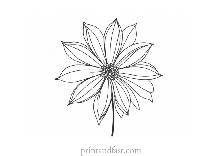 Flower Templates Printable: Unleash Your Creativity with Limitless Floral Designs