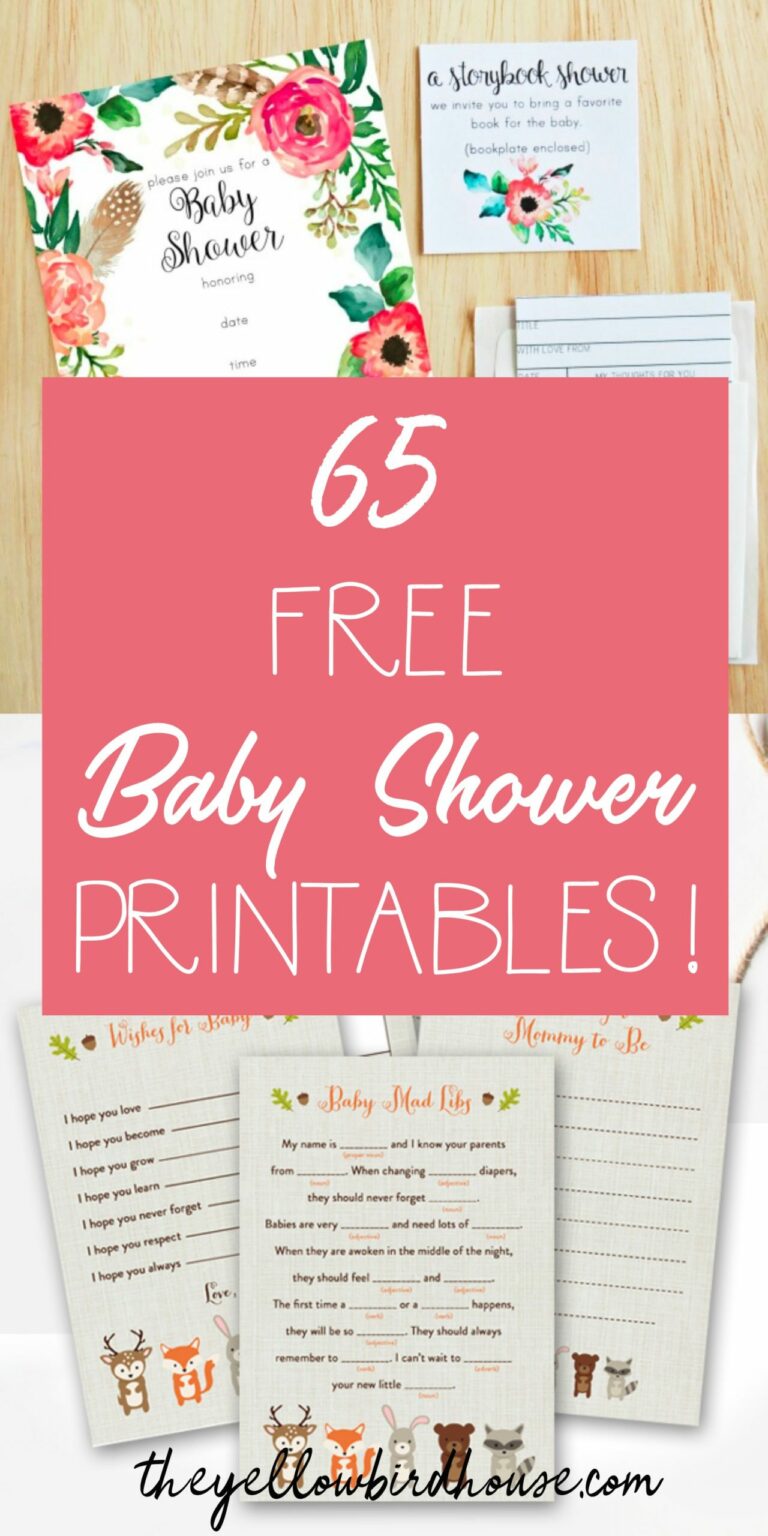 Free Baby Shower Printables: A Guide to Affordable and Personalized Celebrations