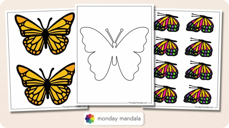 Free Printable Butterfly Designs: A Creative Canvas for Art, Education, and Craft