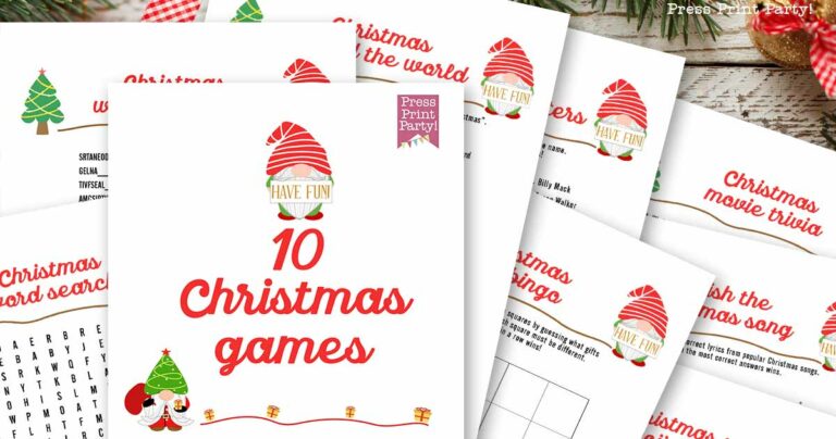 Free Printable Christmas Games: Spread Holiday Cheer with Festive Fun