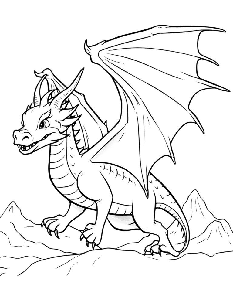 Free Printable Dragon Coloring Pages: A Fun and Educational Activity for Kids and Adults