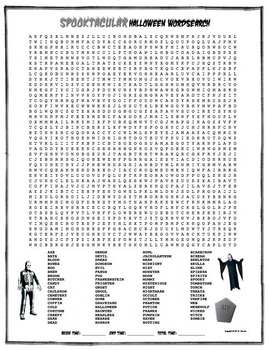 Free Printable Halloween Word Search Puzzles: A Spooktacular Way to Learn and Have Fun