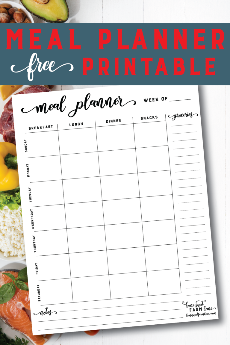 Free Printable Meal Planner: The Ultimate Guide to Stress-Free Meal Preparation