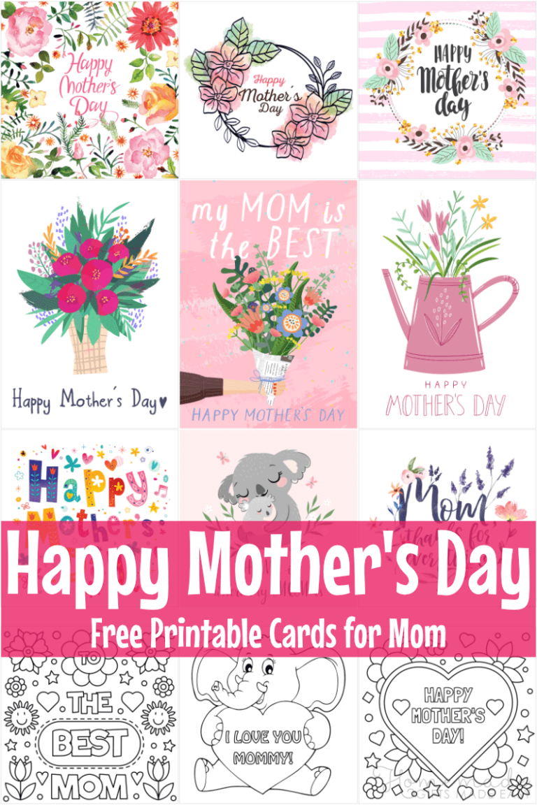 Free Printable Mother’s Day Cards: Express Your Love and Gratitude