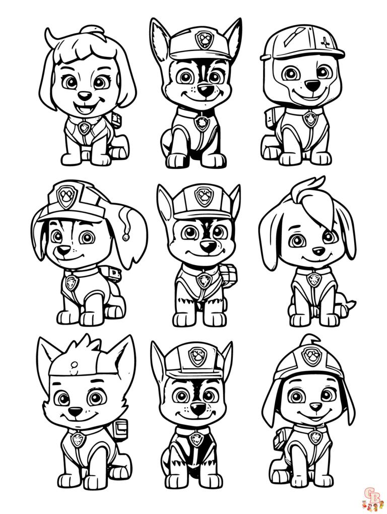 Free Printable Paw Patrol Coloring Pages for Kids: Unleash Creativity and Imagination