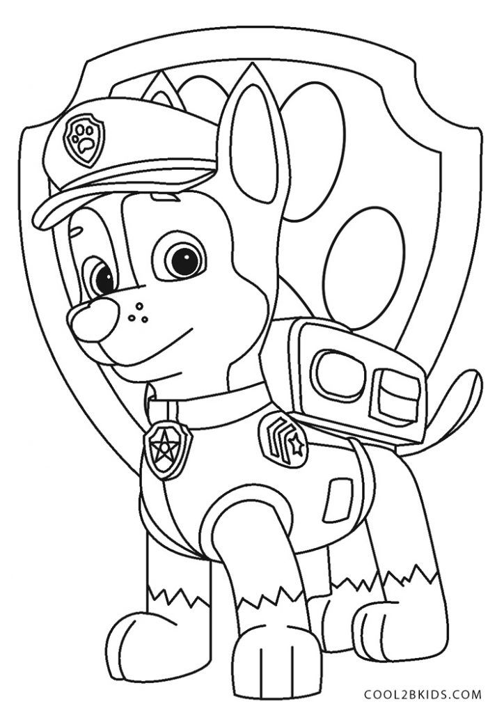 Free Printable Paw Patrol Colouring Pages for Kids