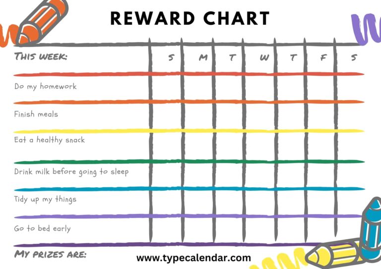 Free Printable Reward Chart: A Comprehensive Guide to Encourage Positive Behavior