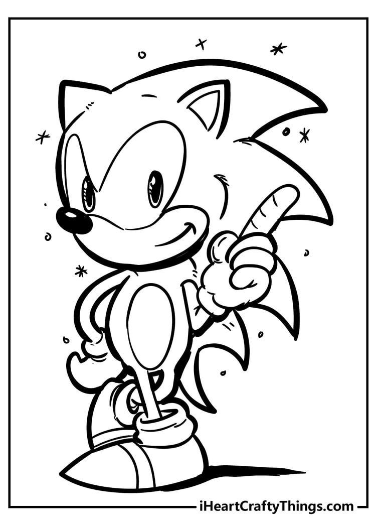 Free Printable Sonic Coloring Pages for Kids