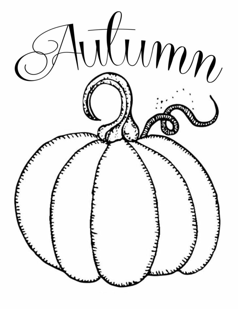 Free Pumpkin Printable Coloring Pages: Autumn’s Creative Canvas