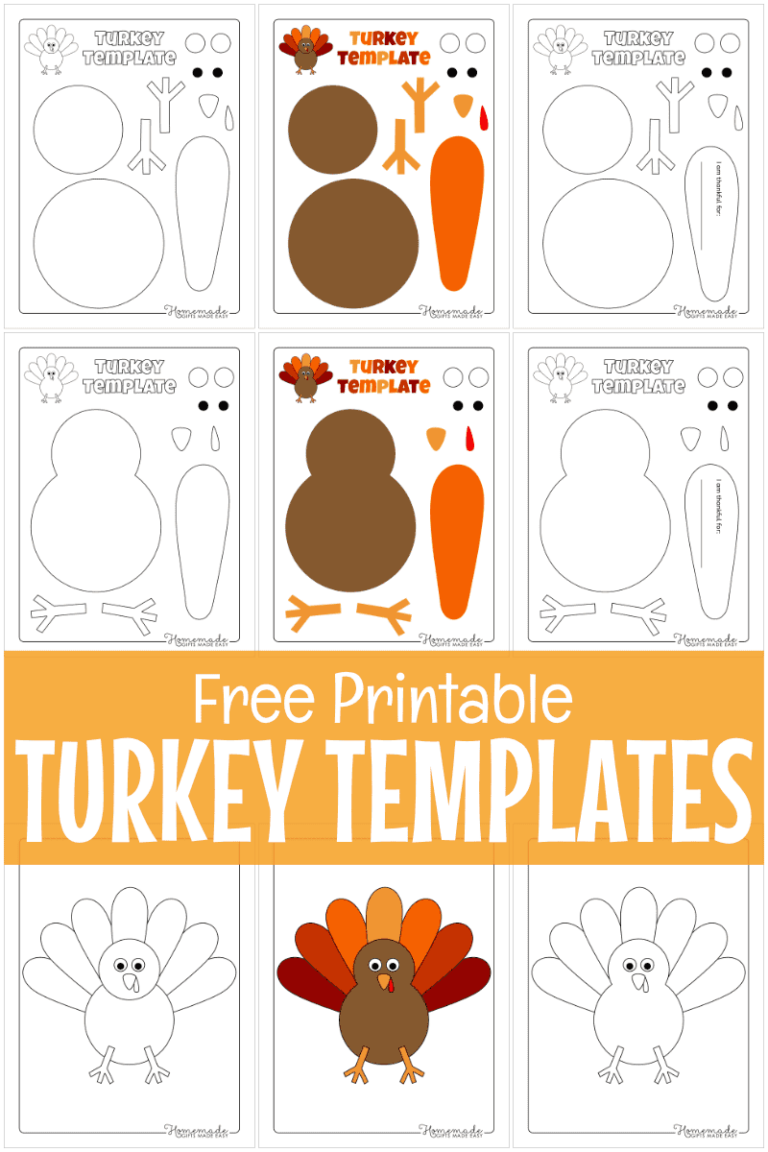 Free Turkey Printable Template: Craft a Thanksgiving Masterpiece