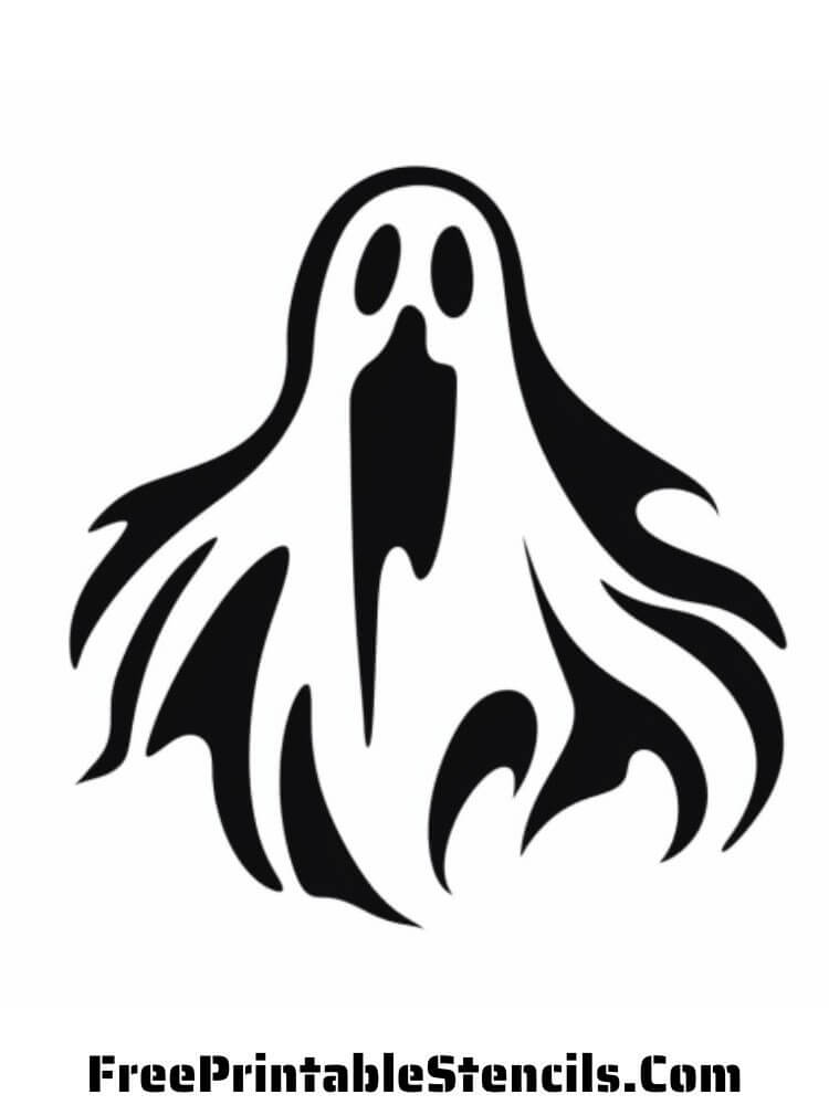 Ghost Stencil Printable: Haunt Your Decor with Eerie Elegance