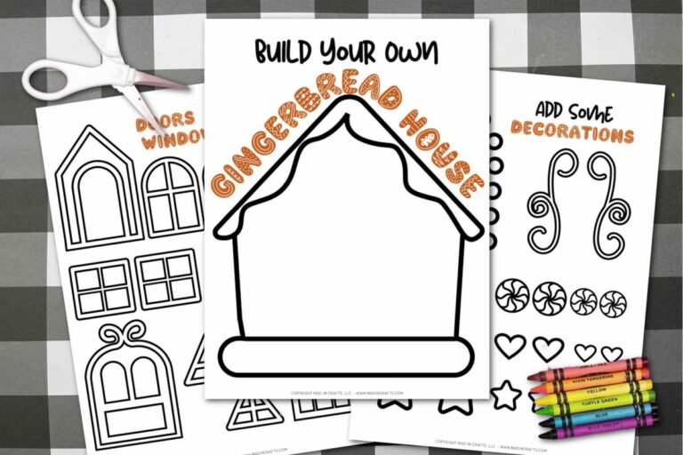 Gingerbread House Template Free Printable: Build Your Dream Holiday Creation