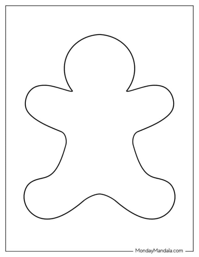 Gingerbread Man Outline Printable: A Comprehensive Guide for Creative Crafting