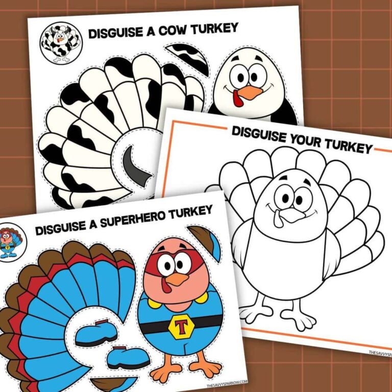 Gobble Up the Fun: Turkey Disguise Printables for Every Occasion