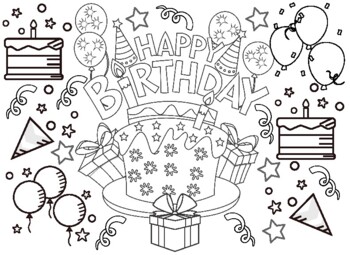 Happy Birthday Coloring Pages Printable: A Creative and Educational Delight