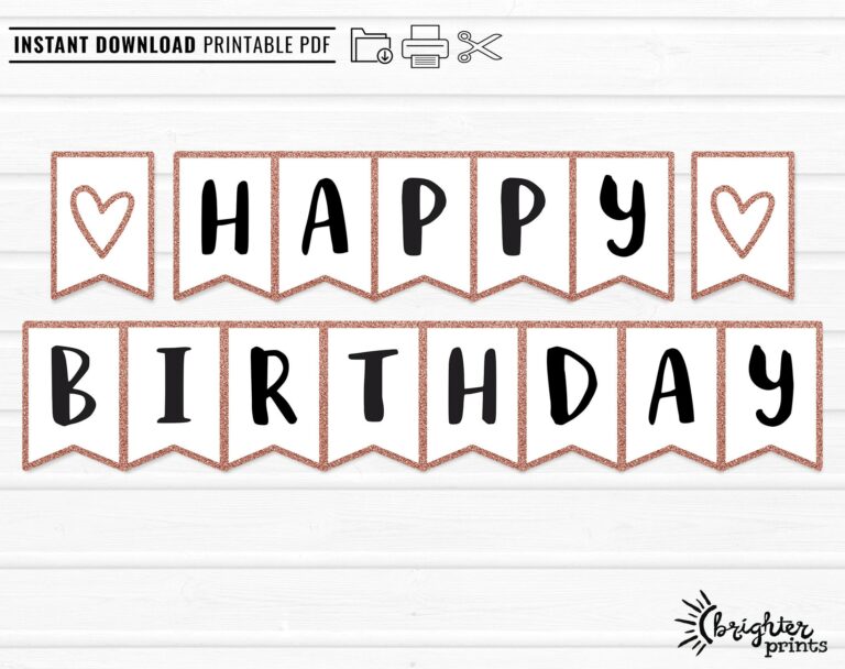 Happy Birthday Printable Banner: A Guide to Creating Memorable Celebrations