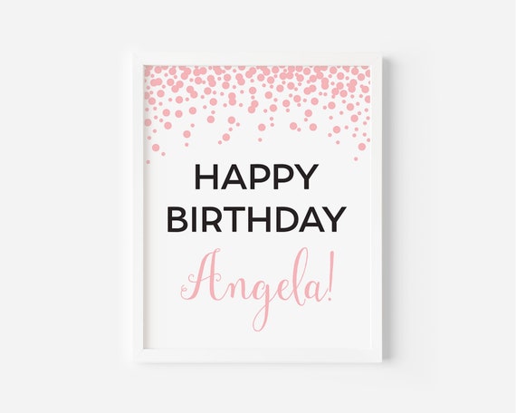 Happy Birthday Sign Printable: Celebrate in Style with Custom Designs