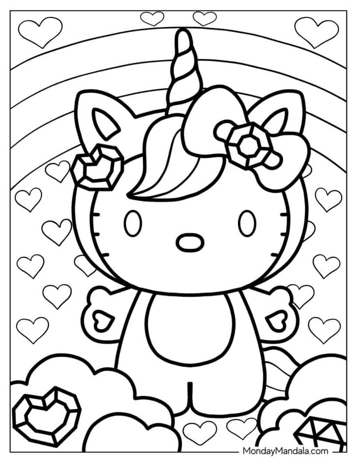 Hello Kitty Coloring Pages: Free Printable Fun for Kids