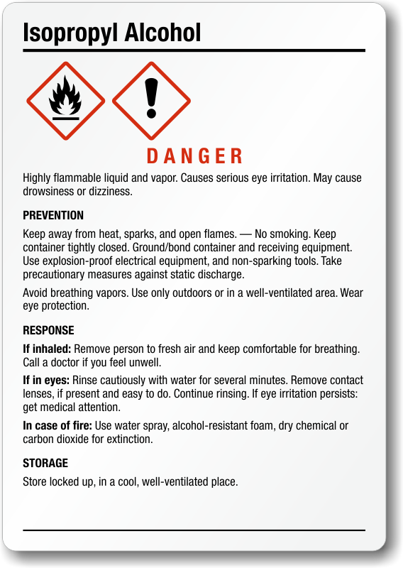 Isopropyl Alcohol Label Printable: A Comprehensive Guide