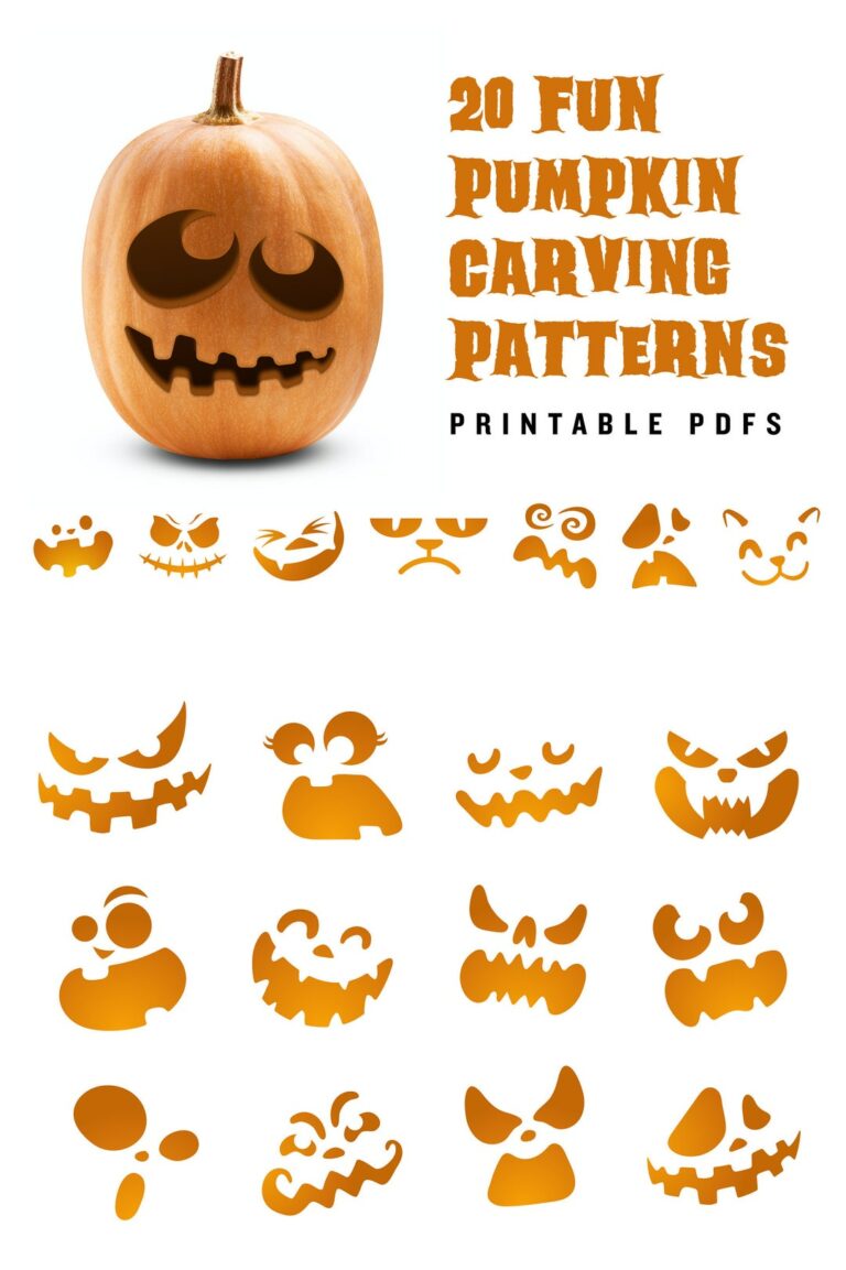 Jack O Lantern Faces Printable: A Guide to Carving Your Perfect Pumpkin