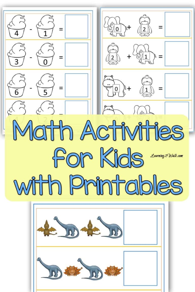 Kindergarten Math Printable Activities: A Fun and Educational Tool for Early Learners