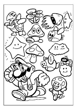 Mario Printable Coloring Sheets: Unleash Creativity and Imagination