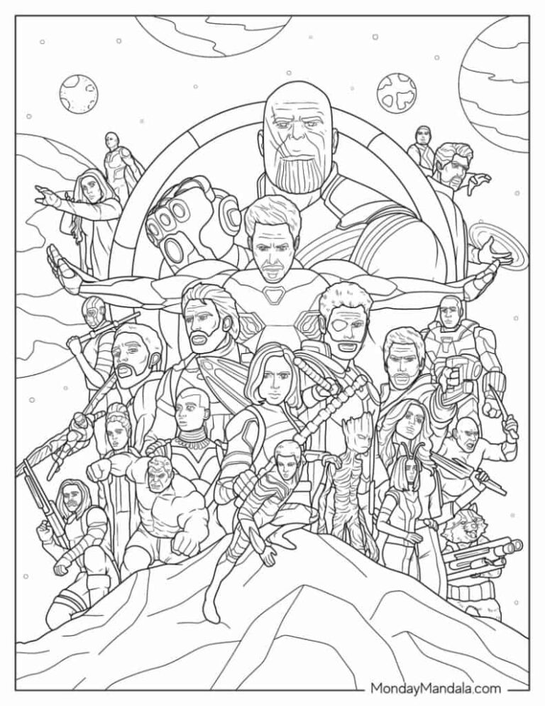 Marvel Printable Coloring Pages: A Universe of Creativity and Fun