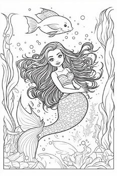 Mermaid Printable Coloring Pages: A Dive into Creativity and Relaxation