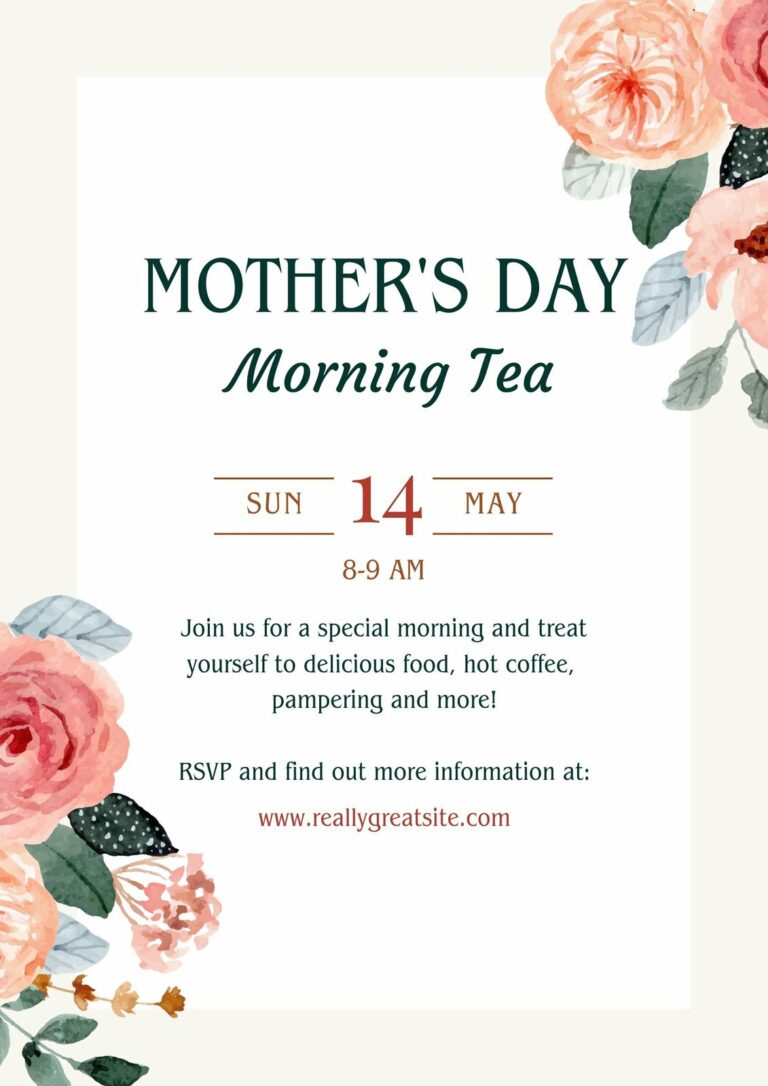 Mother’s Day Flyer Design Printable