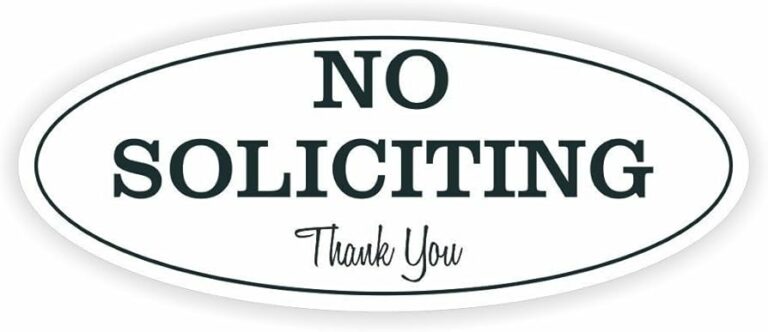 No Soliciting Signs Printable: Protect Your Space with Clarity and Style