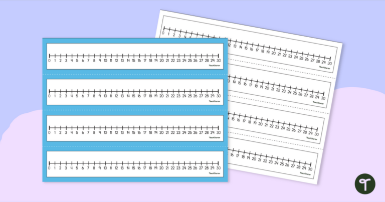 Number Lines Printable: Empowering Math Education with Hands-On Learning