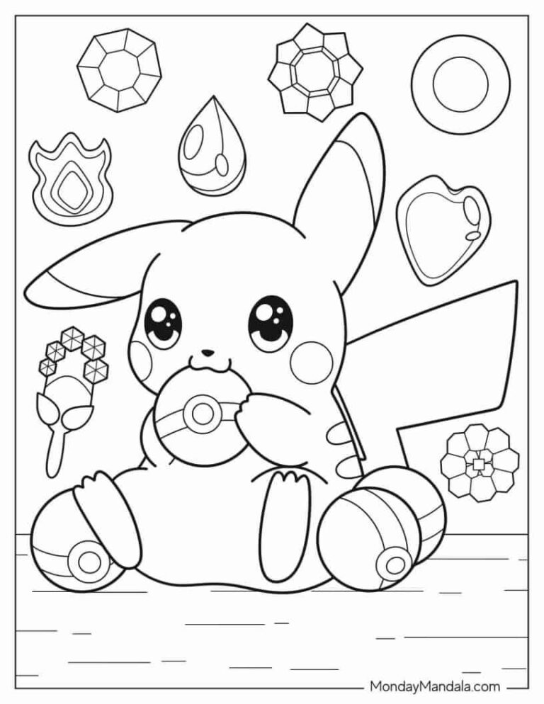 Pikachu Coloring Pages Printable: A Fun and Creative Activity for All Ages