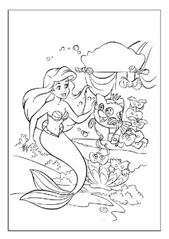 Princess Ariel Printable Coloring Pages: A Dive into Imagination and Creativity