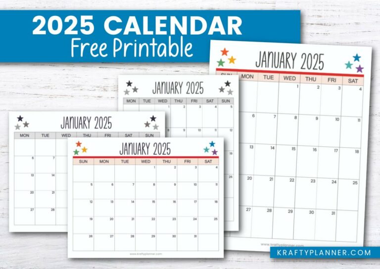 Printable 2025 Calendar: Your Guide to Customization and Organization